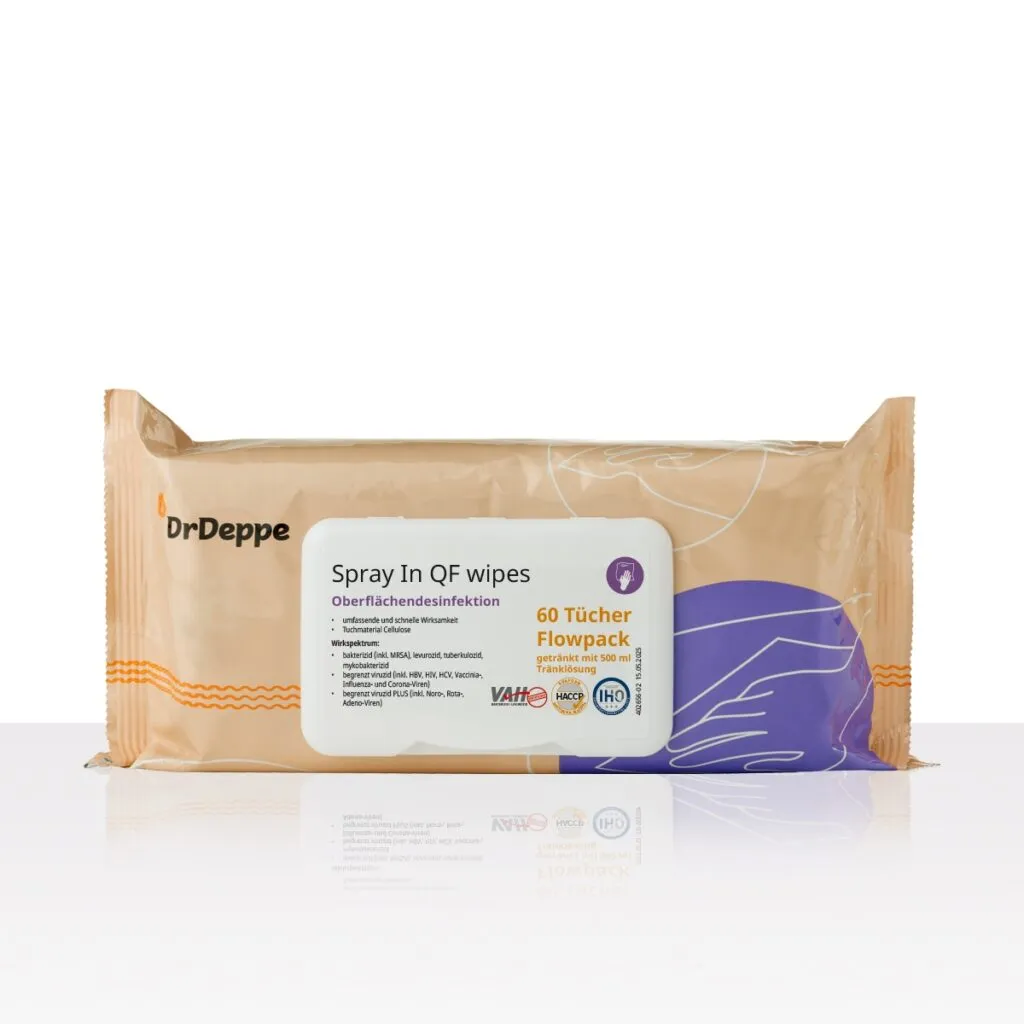 DrDeppe SprayOff wipes im Eimer