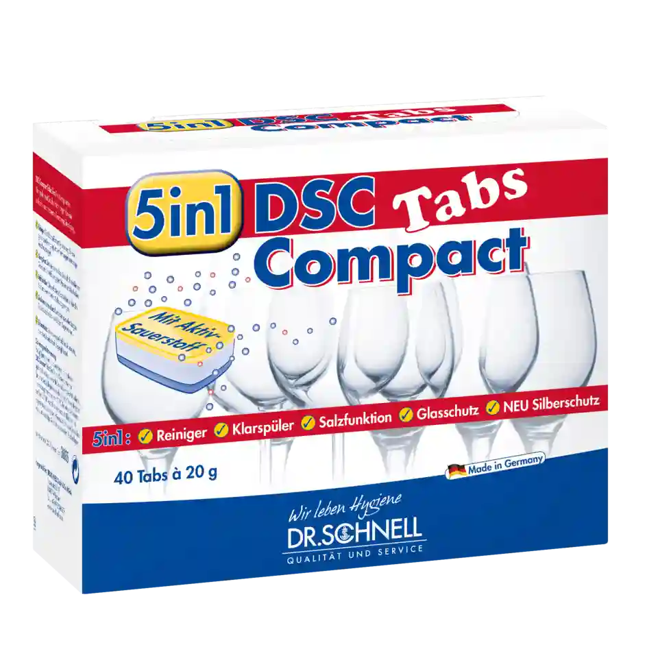 DSC COMPACT Spülmaschinentabs Packung 40 Tabs