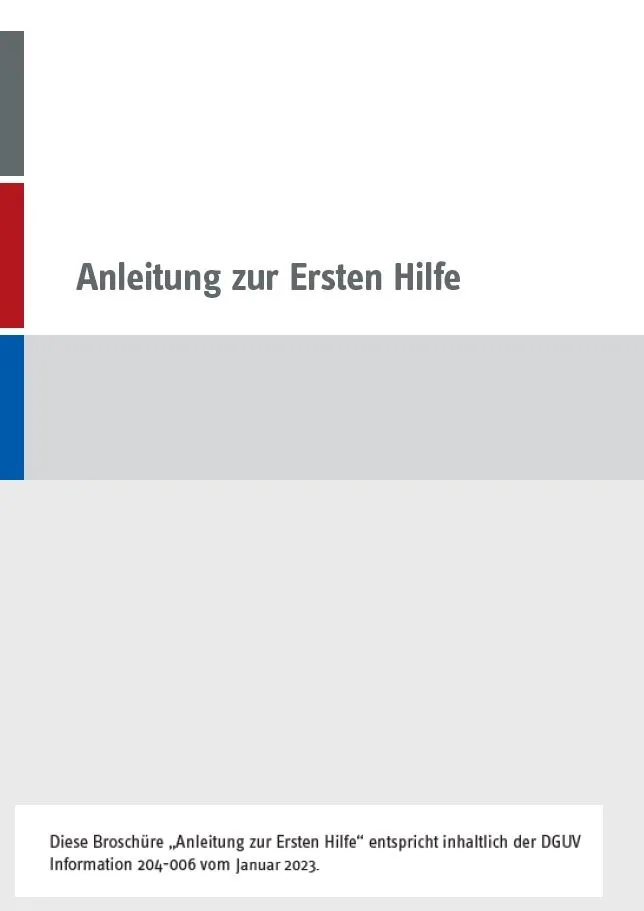 Holthaus Anleitung Erste Hilfe  BGI 503