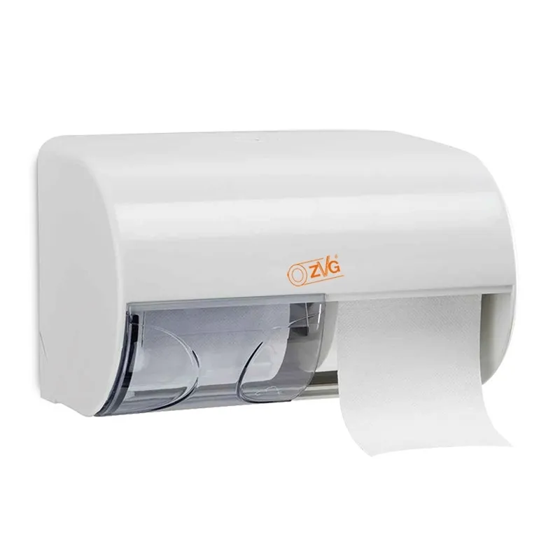 Toilettenpapierrollenspender für 2 Kleinrollen, weiss