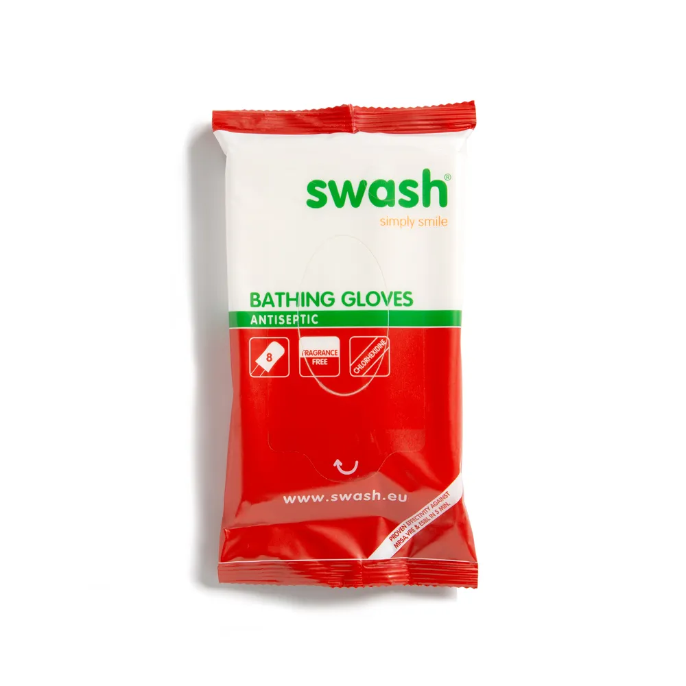 Swash® Antiseptic Bathing Gloves, parfümfrei