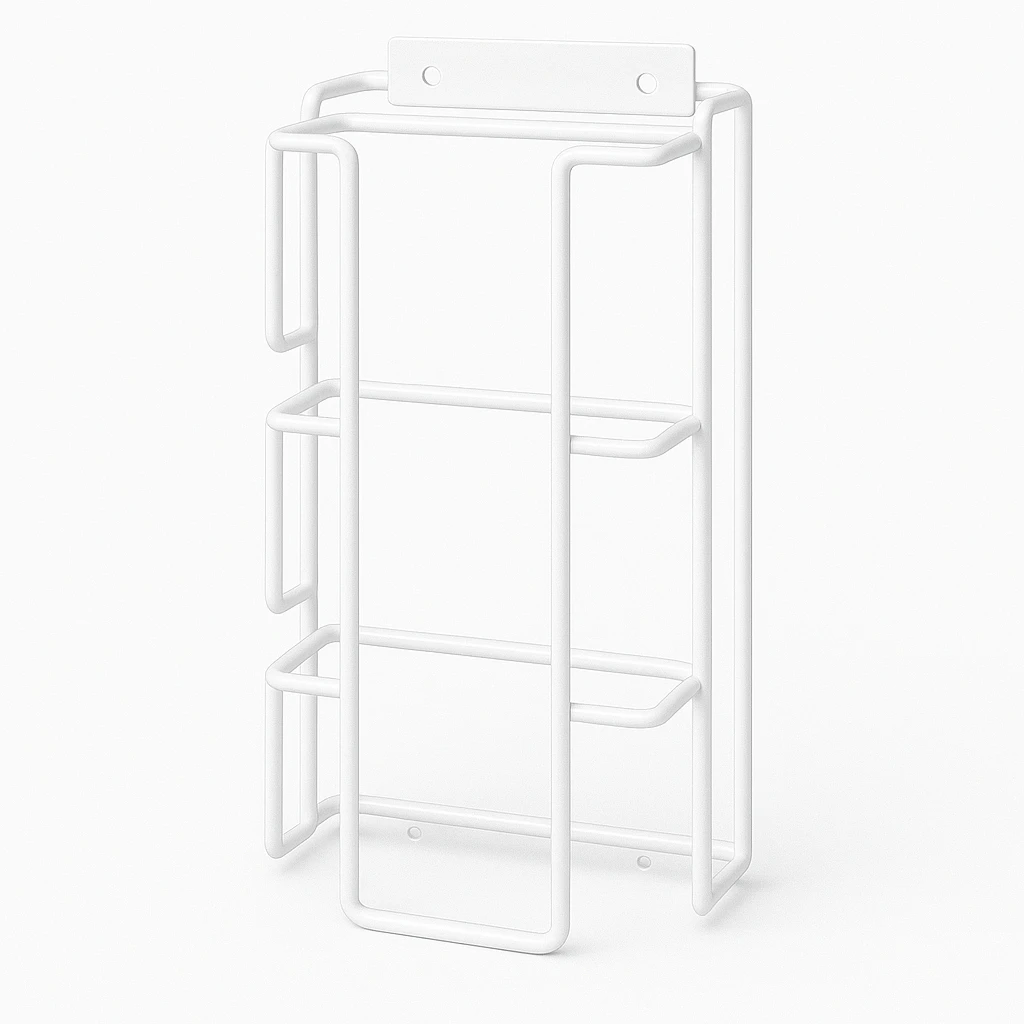 Handschuhbox-Halterung weiß, dreifach - für 200er Box