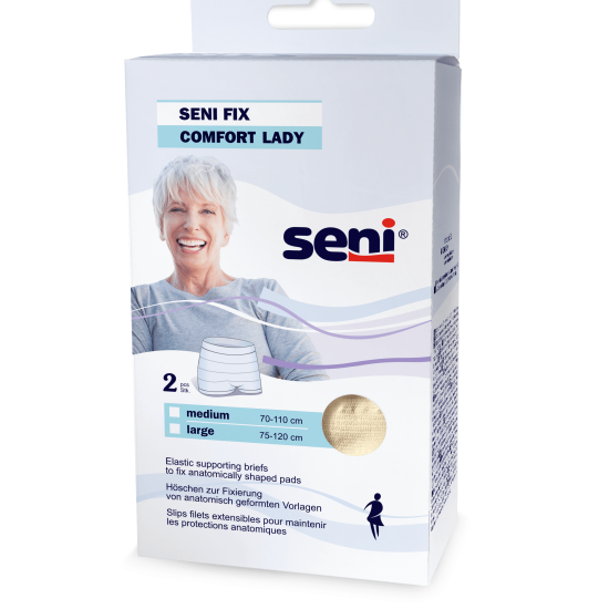 Seni Fix Comfort Lady Nude elastische Höschen zur Fixierung von Inkontinenzvorlagen 2 Stück