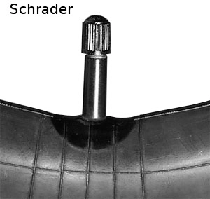 24" x 1.75" (47-507) Schlauch, gerades Autoventil