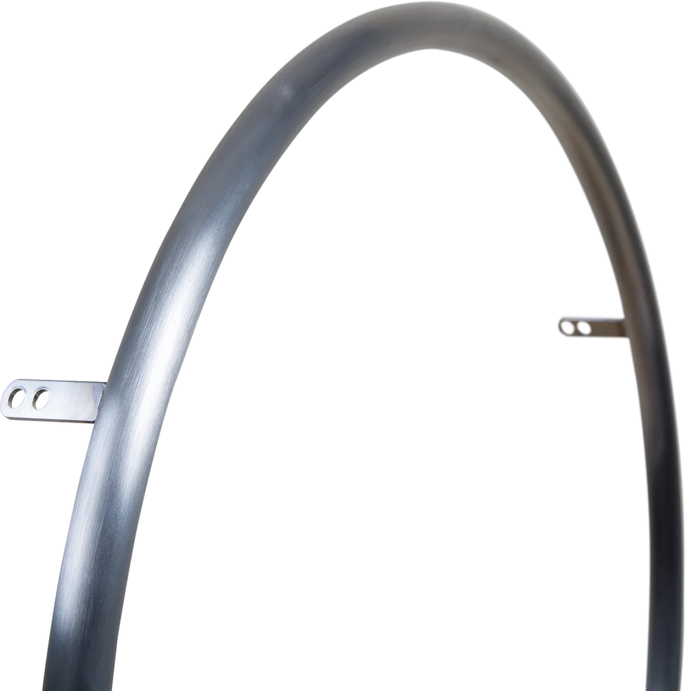 22" Edelstahl Greifring poliert, 6 Laschen für ø489 Felge