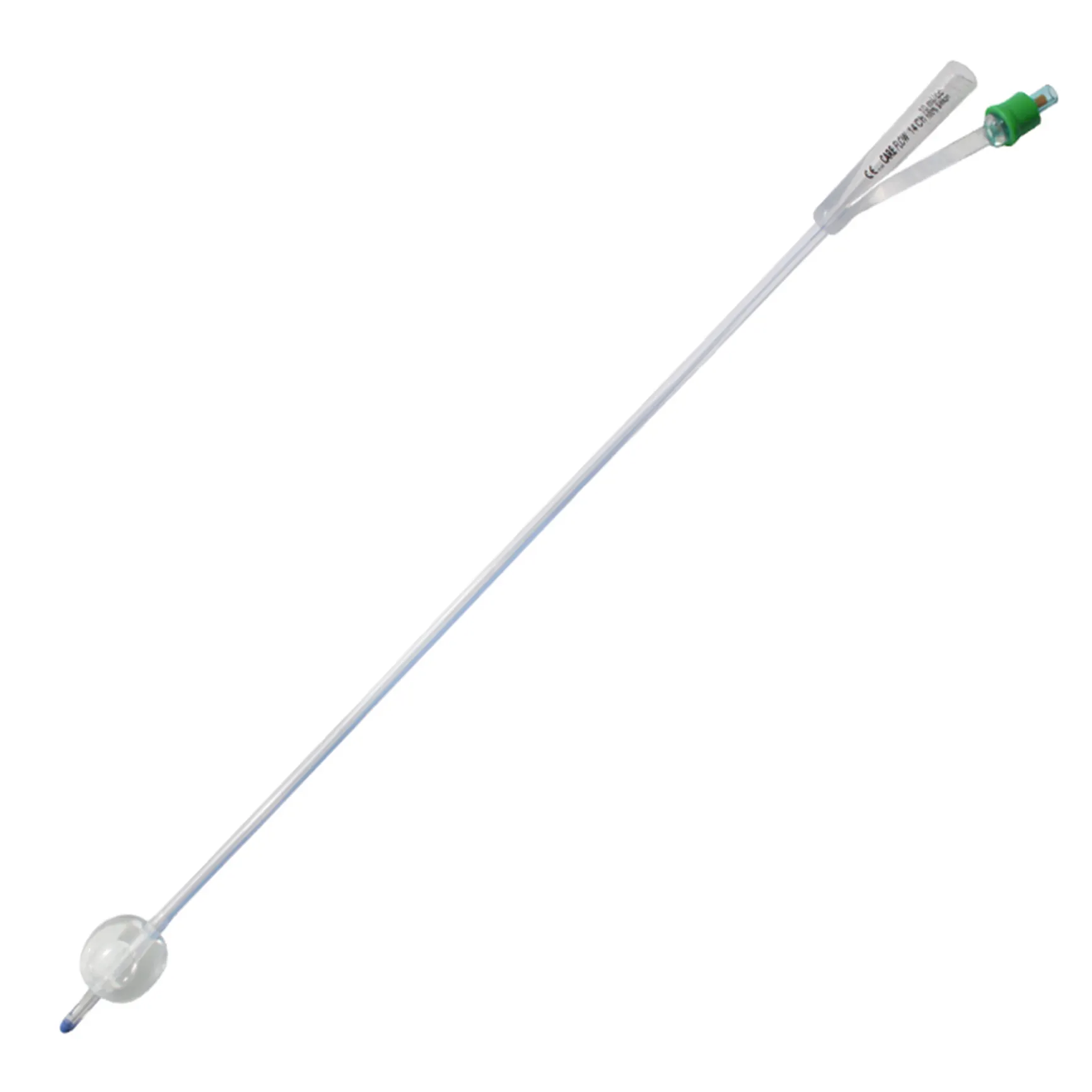 CAREFLOW Trans. 2-Weg Silikonballonkatheter Nelatonspitze
