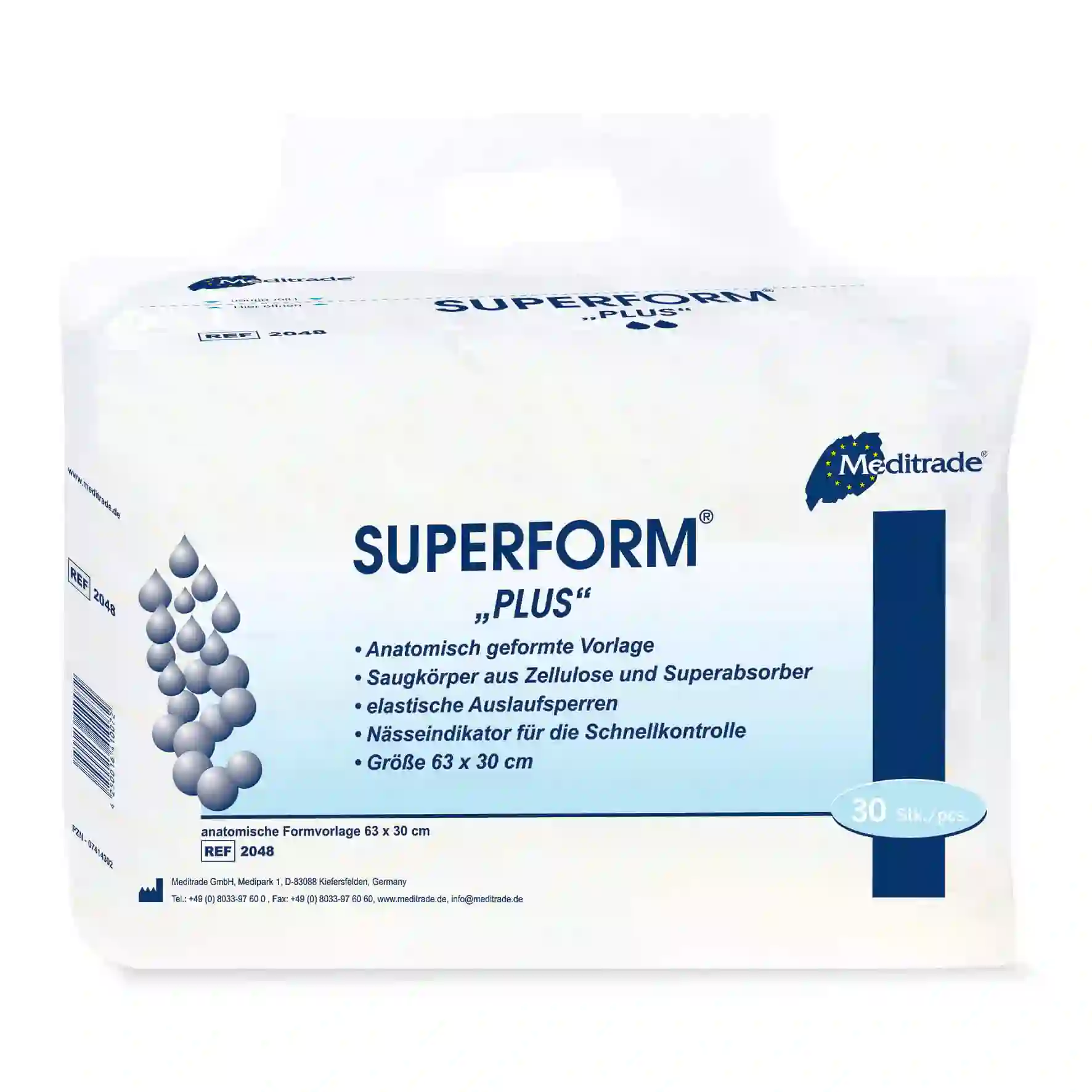 Meditrade Superform® Air Inkontinenzvorlage mit Doppelkissen