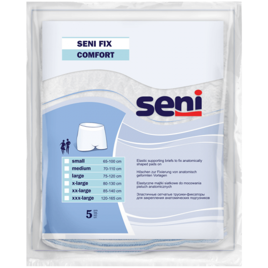 Seni Fix Comfort elastische Höschen zur Fixierung von Inkontinenz- und Vliesvorlagen 5 Stück