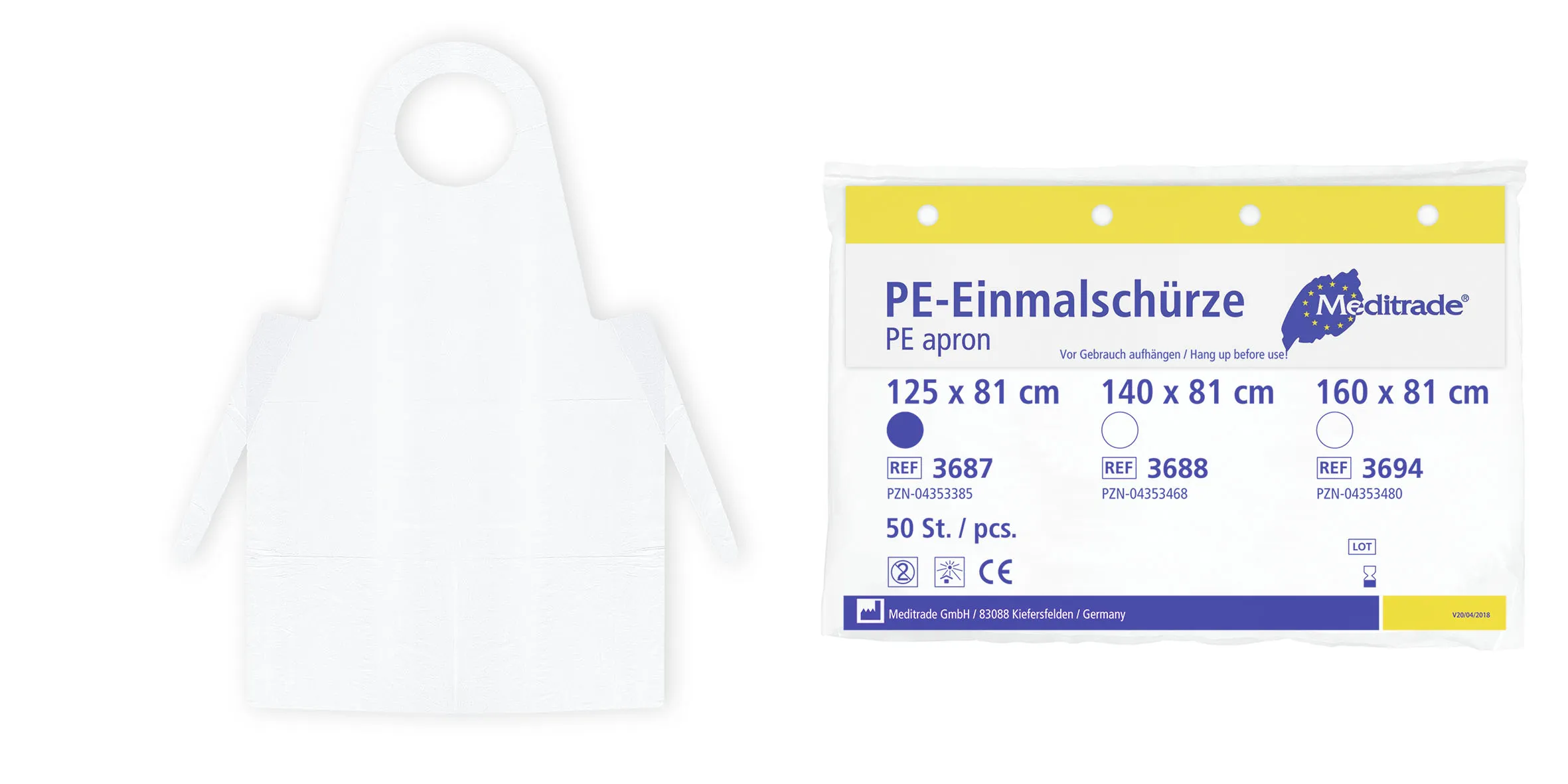 PE-Einmalschürze im Beutel