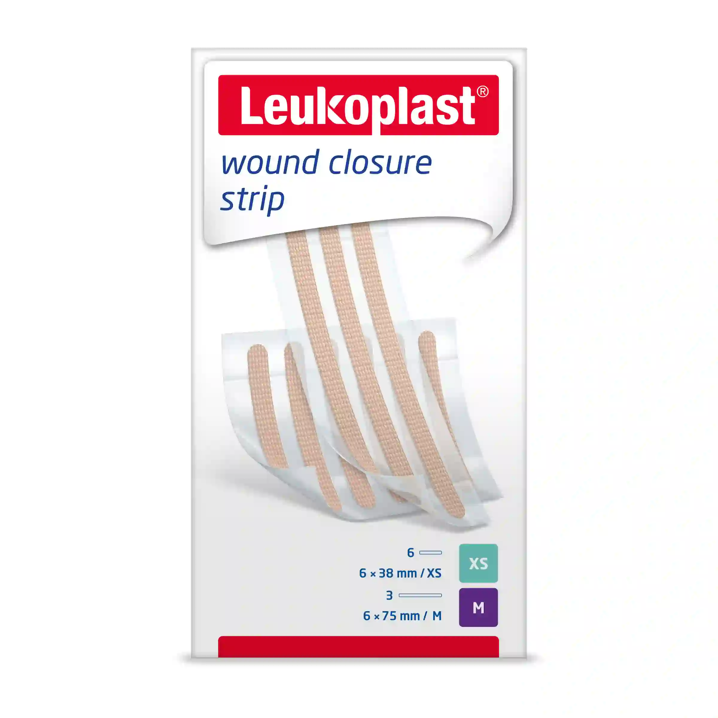 Leukoplast wound closure strip